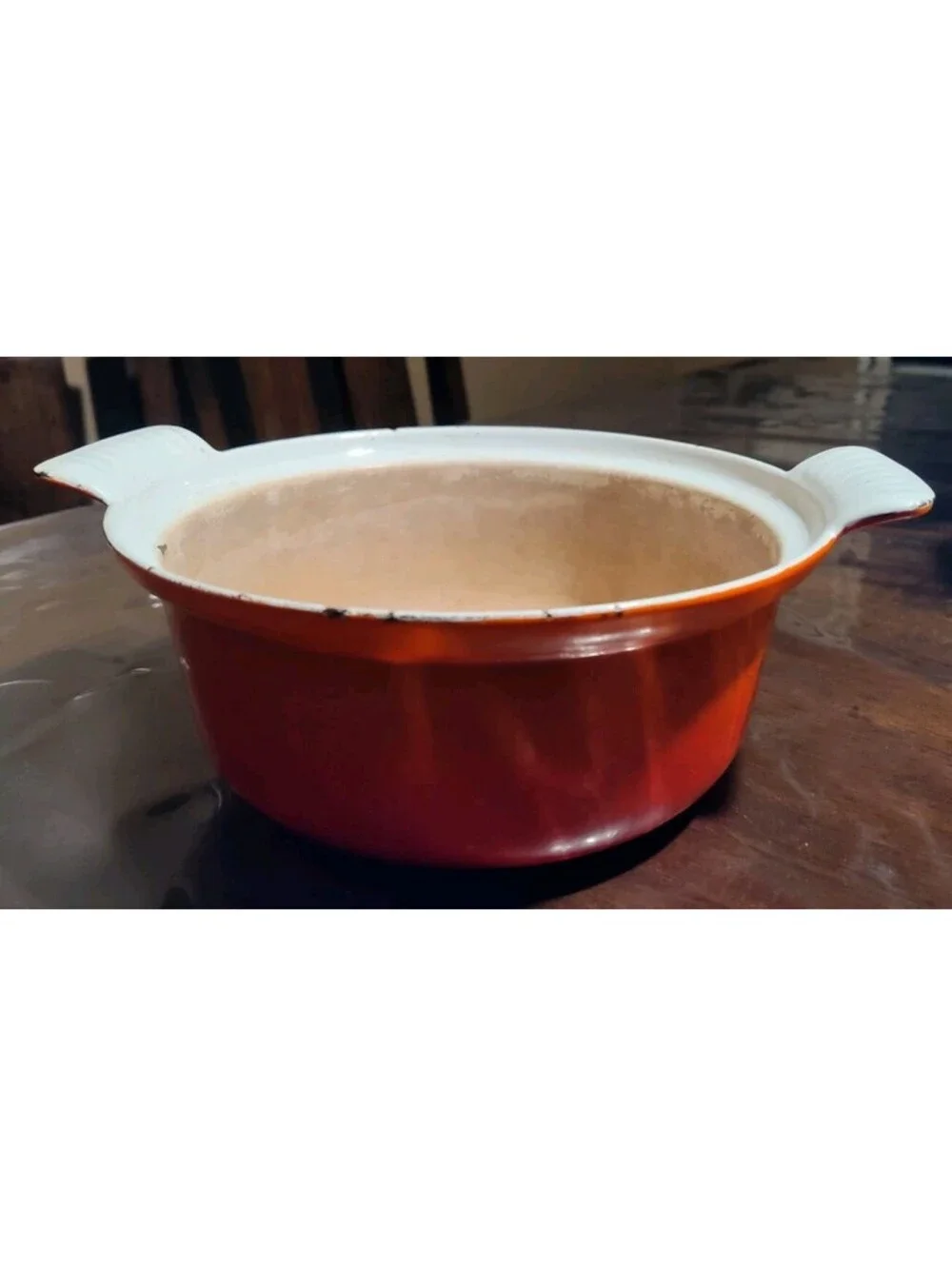 Descoware FE 18 Cast Iron Enamel Flame Red Orange 7